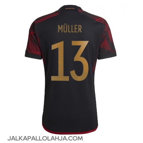 Saksa Thomas Muller #13 Kopio Vieras Pelipaita MM-kisat 2022 Lyhyet Hihat